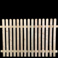 Dunmow Round Top Picket/Palisade Panel