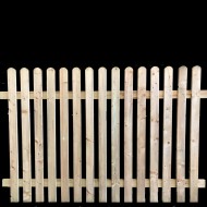 Dunmow Round Top Picket/Palisade Panel