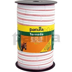 Earlswood - Tornado Tape white orange 200M 5 strand 12.5mm