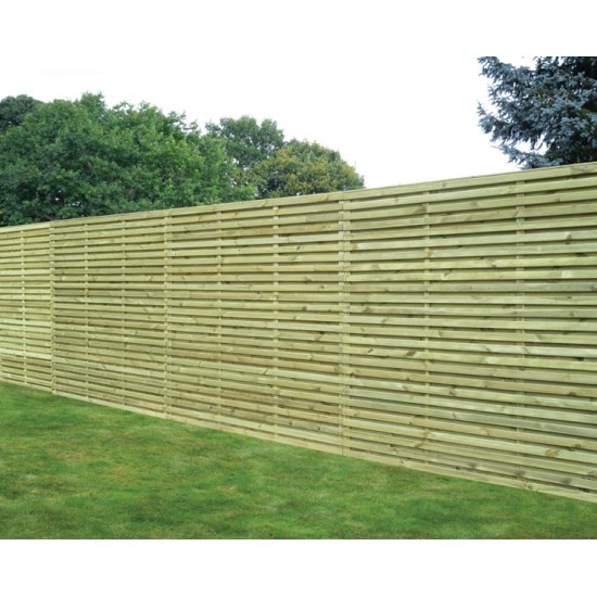 Superior Double Slatted Panel 1.8m - SDS180