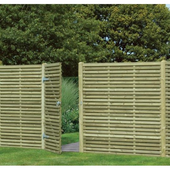 Superior Double Slatted Panel Gate 180cm x 90cm - SDSG180