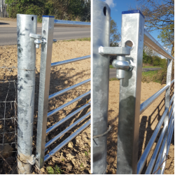 Ashbourne Metal Field Gate Hanging Post
