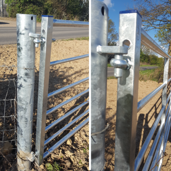 Ashbourne Metal Field Gate Hanging Post