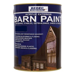 Bedec Barn Paint Deep Blue Semi Gloss