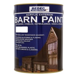Bedec Barn Paint White Semi Gloss