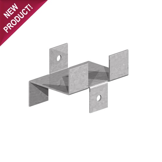 Gravel Board Panel clip P/galv 75x50