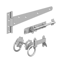 GATE KIT BZP P63 side gate / ring latch