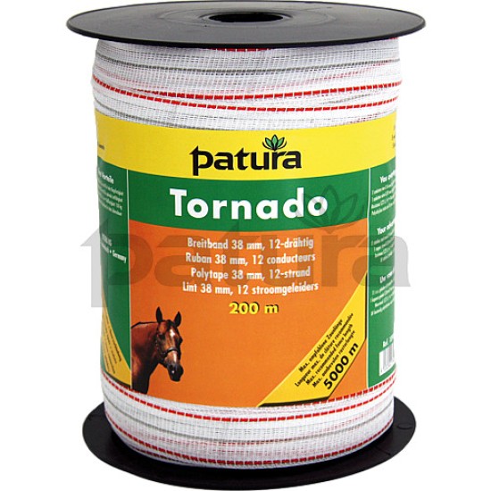 Earlswood - Tornado Polytape s/s & copper 38MMx200M WHIT-ORANGE P262