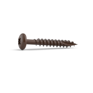 DuraPost Pan Head Timber Screws (Bag of 10) | 4 X 40mm Sepia Brown