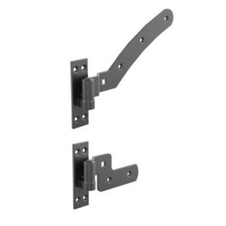 Curve Rail Hinge - Left Handed (1 kit)  Galv